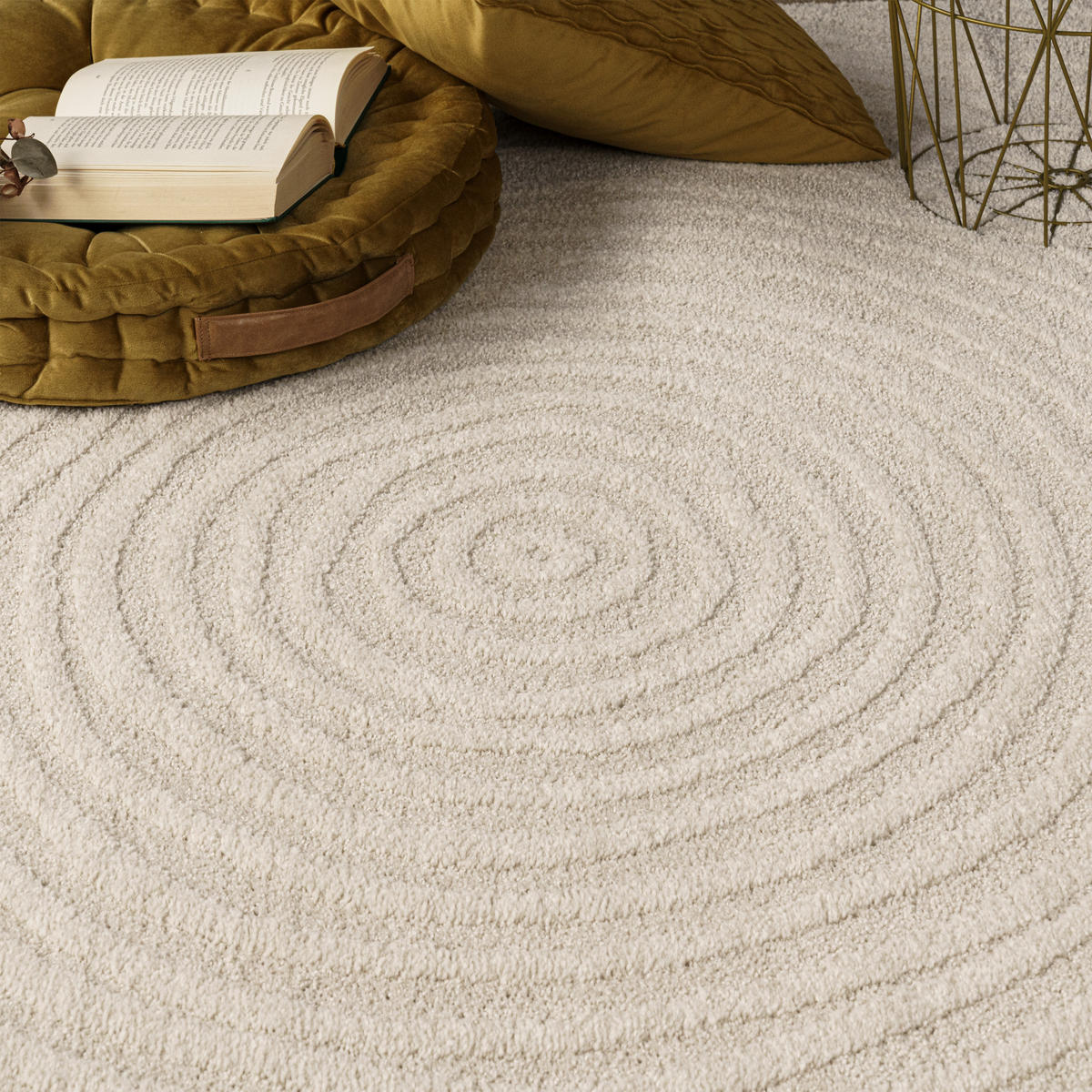 KURZFLORTEPPICH 240/330 cm Aura 703 - Creme, Textil (240/330cm) - Paco Home