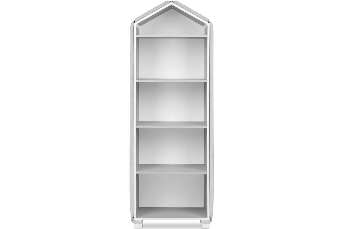 BEZUG-FÜR-BÜCHERREGAL MIRUM Abdeckung, Grau - Grau, Textil (172/3/57cm) - KONSIMO®