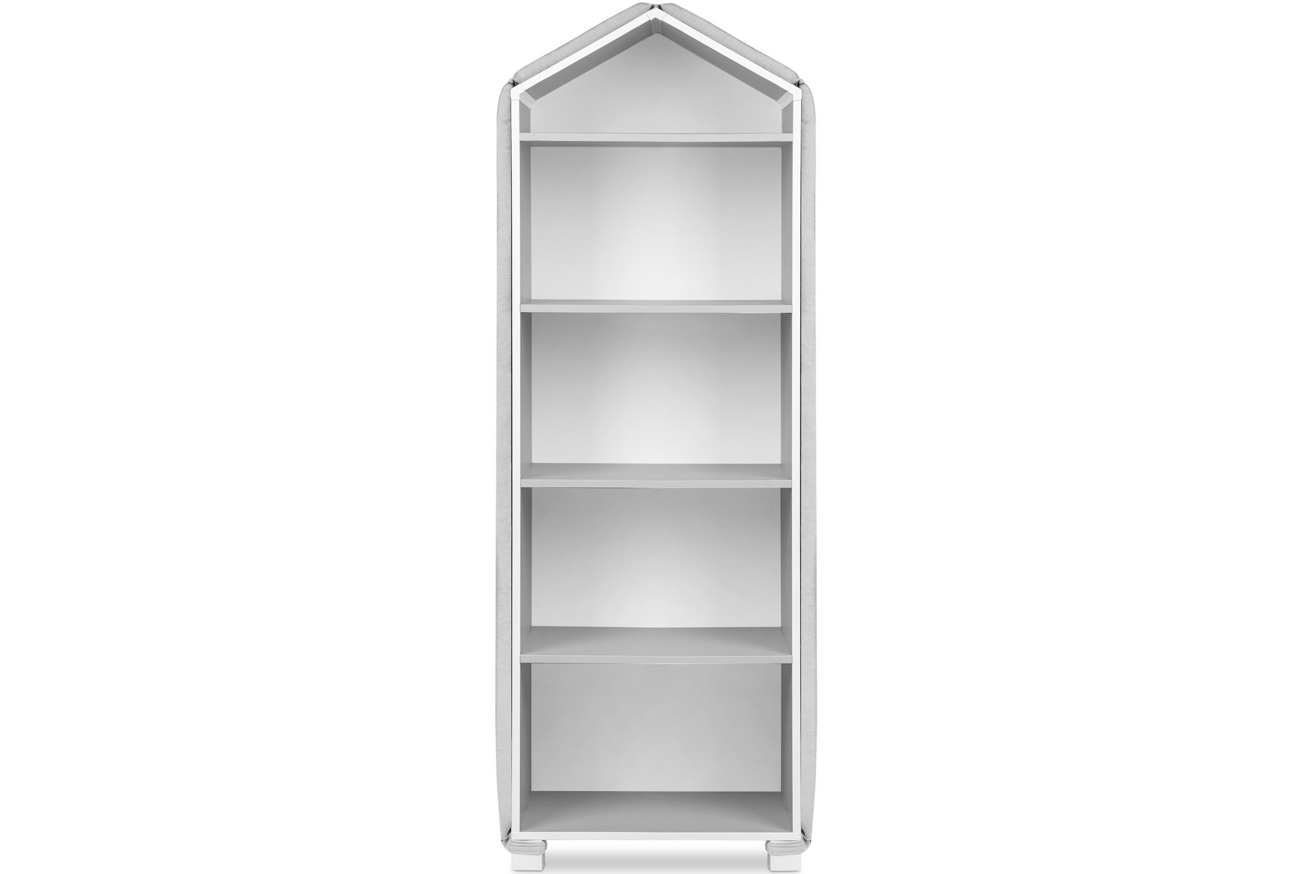 Thumbnail - Konsimo® Bezug-Für-Bücherregal, Grau, Textil, Rechteckig, 172x3x57 cm, Kinder- & Jugendzimmer, Kindermöbel, Kinderregale