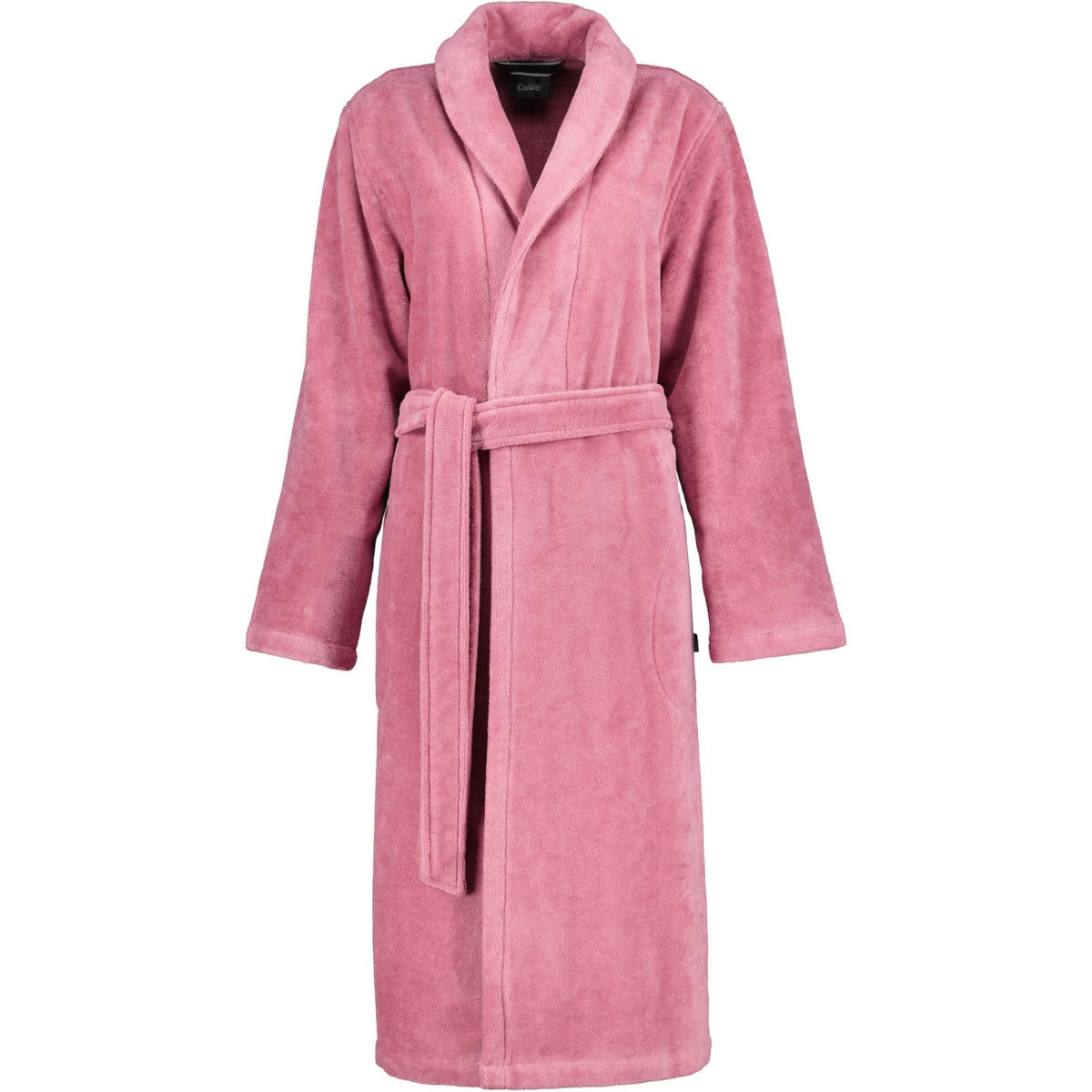 BADEMANTEL DAMEN SCHALKRAGEN 836 BLUSH - 22 - Rosa, Textil (Snull) - Cawoe
