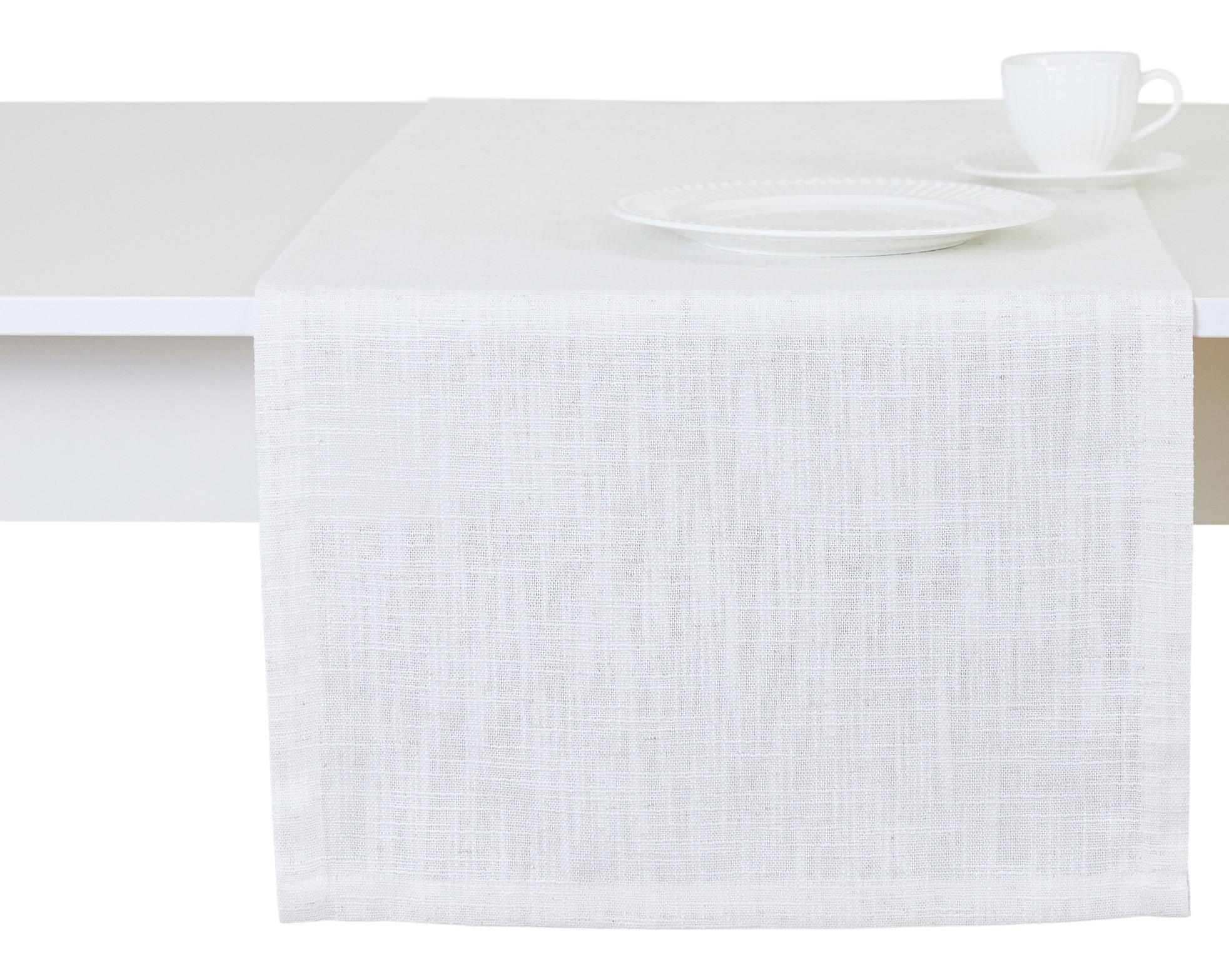 TISCHLÄUFER Clifden - Ecru, Textil (180/40/1cm) - home&you