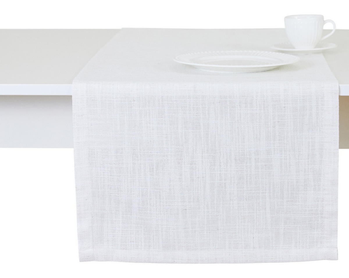 TISCHLÄUFER Clifden - Ecru, Textil (180/40/1cm) - home&you