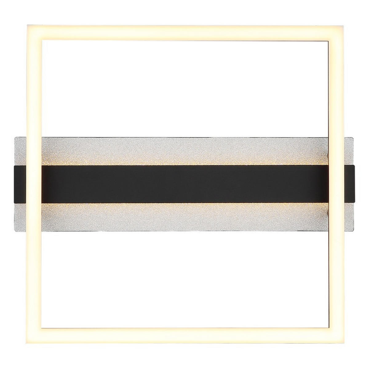 LED DECKENLEUCHTE ESTRADA Metall Schwarz matt - Schwarz, Metall (36/33/7cm) - Globo Lighting