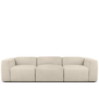 3-SITZER SOFA BUFFO, Hellbeige - Beige, Holz/Holzwerkstoff (290/73/96cm) - KONSIMO®