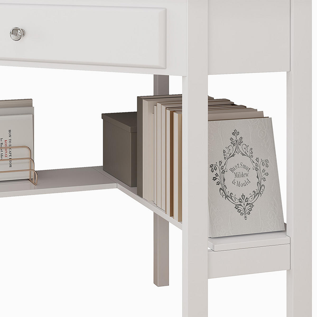 ECKSCHREIBTISCH Velto Weiß 75 x 71.6 cm - Weiß, Holzwerkstoff (71.6/75/76.8cm) - Vicco