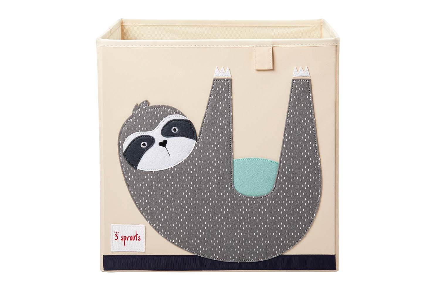 AUFBEWAHRUNGSBOX Faultier 33x33x33cm - Naturfarben, Textil (33/33cm) - 3Sprouts