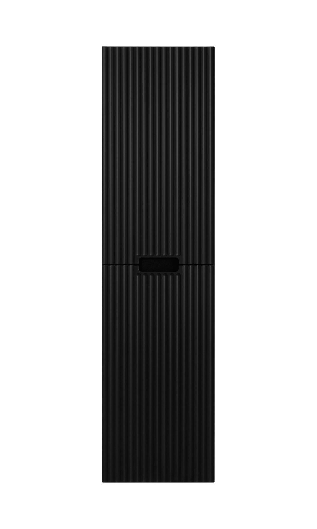 BADEZIMMERSCHRANK : schwarz, 35 x 136 x 27 cm - Schwarz, Holzwerkstoff (35/136/27cm) - 3XE LIVING