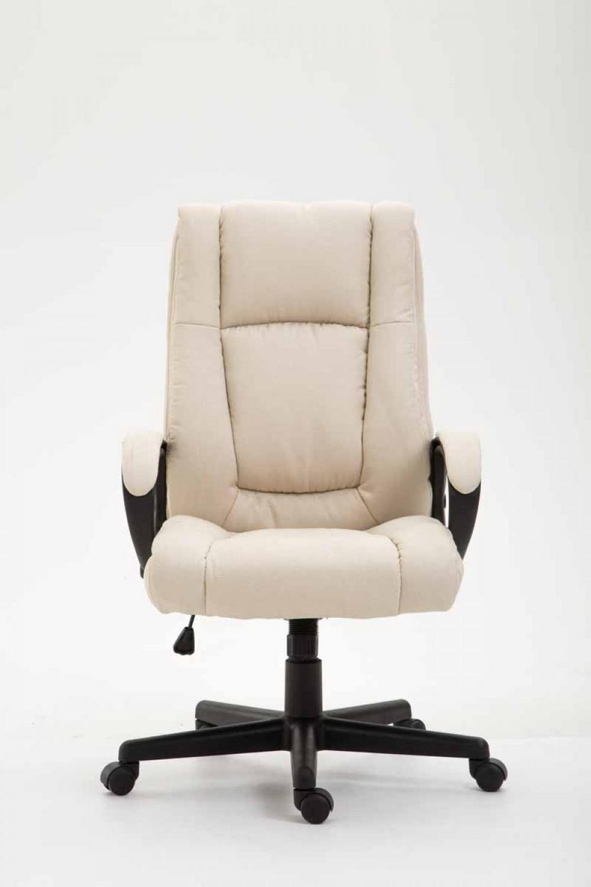 DREHSTUHL Stoff Creme - Creme/Schwarz, Kunststoff/Textil (66/106/70cm) - CLP