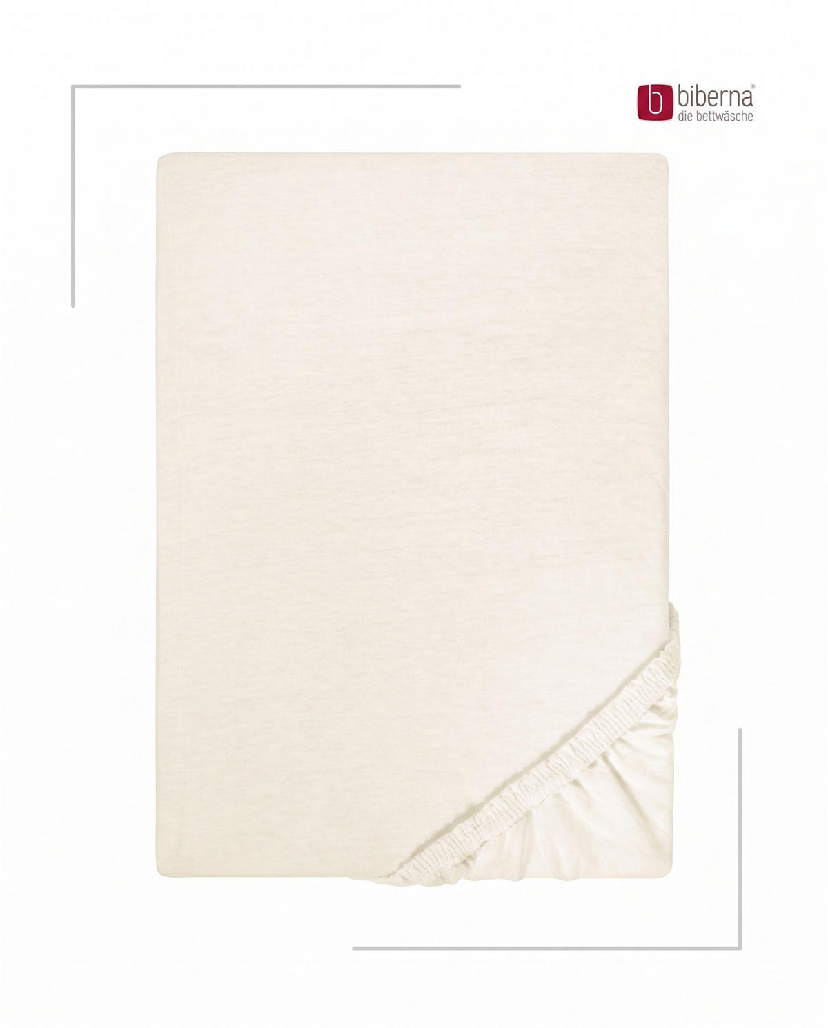 SPANNBETTTUCH Basic Jersey natur, 90x190 cm - 100x200 cm - Naturfarben, Textil (100/200cm) - biberna