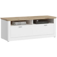 LOWOARD Michigan weiß Viking Oak Nachbildung - Weiß, Holzwerkstoff (154/59/50cm) - Xonox