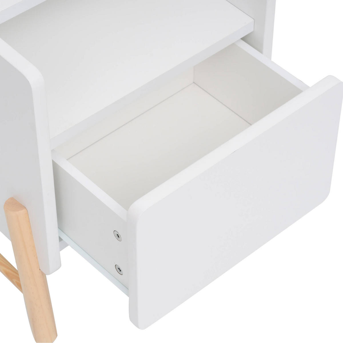 KINDERNACHTKÄSTCHEN Weiß 49/43/30 cm - Weiß, Holzwerkstoff (40/49/30cm) - Mobili Rebecca