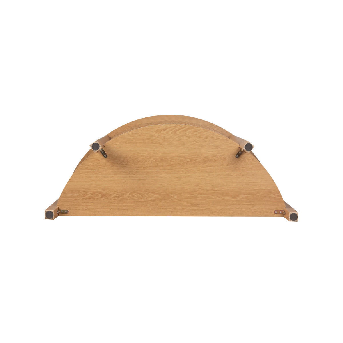 ABGERUNDETE Konsole mit Welleneffekt und 2 Ebenen bologne 100/40/76 cm - Apfelbaumfarben, Holzwerkstoff (100/40/76cm) - Calicosy