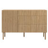 SIDEBOARD Nolie Eichenholzoptik mit 3 Schubladen 140 cm - Eichefarben, Holz/Holzwerkstoff (140/90.6/38cm) - Selsey