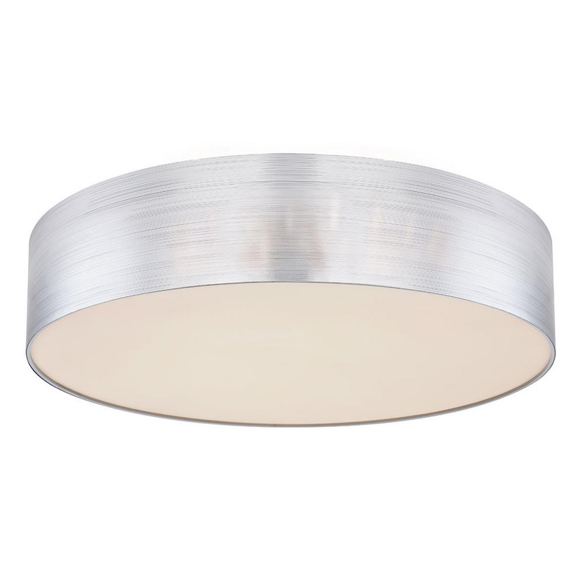 LED DECKENLEUCHTE Silber Opalglas - Silberfarben, Metall (60/60/12cm)