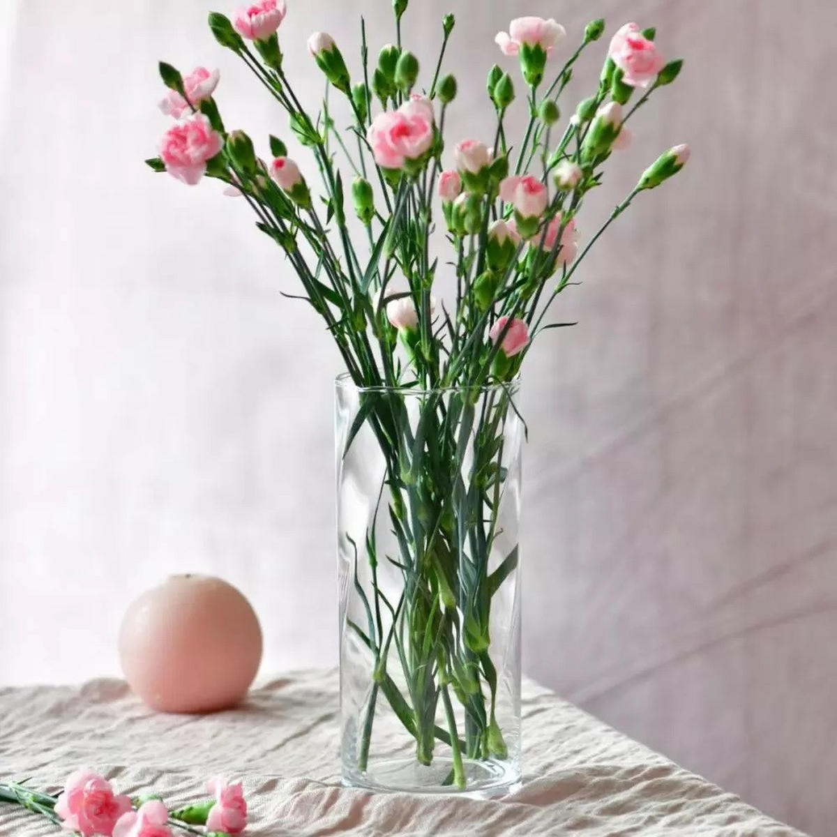 BLUMENVASE, 1 Stk., 25 cm, Handgemacht - Transparent, Glas (10.8/25cm) - Krosno Glass
