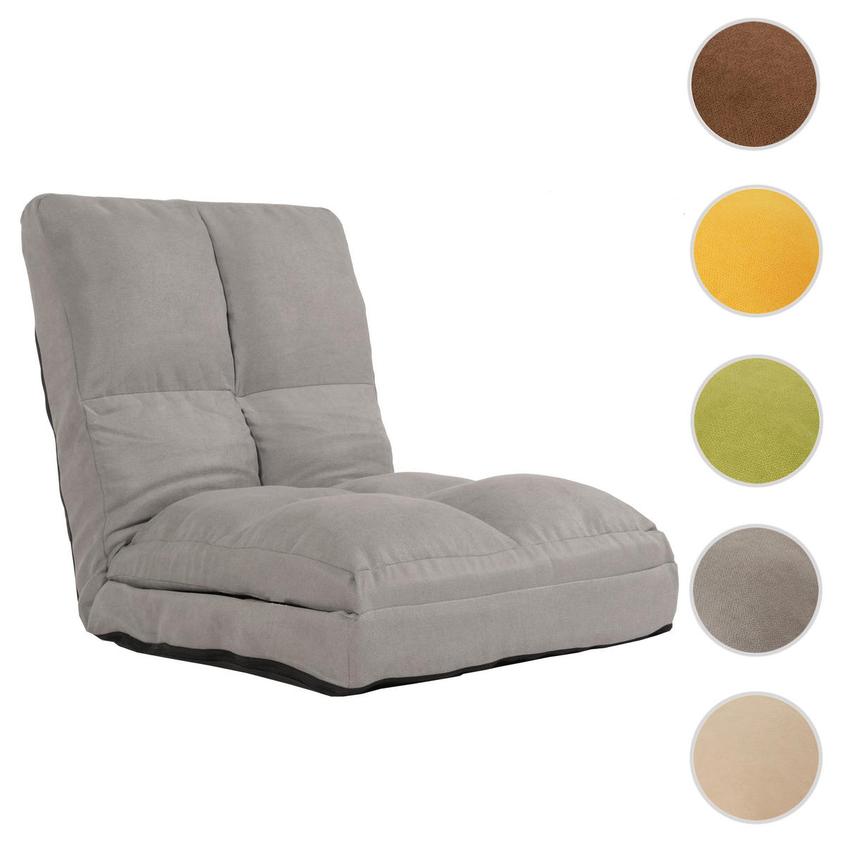 BODENSESSEL Hellgrau - Hellgrau, Textil (54/58/63cm) - MCW