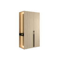 DREHTÜRENSCHRANK FERYN 110,9/207,5/58cm 2-türig mit Spiegel Sonoma Eiche - Sonoma Eiche, Holzwerkstoff (110.9/207.5/58cm) - MASSENO