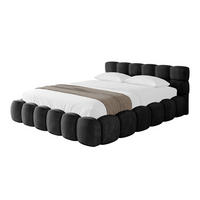 POLSTERBETT mit Bettkasten und Lattenrost, Bett mit Matratze H3/H4 - LEYA-v1 180x200 Schwarz - Schwarz, Holzwerkstoff/Textil (180/200cm) - ALTDECOR