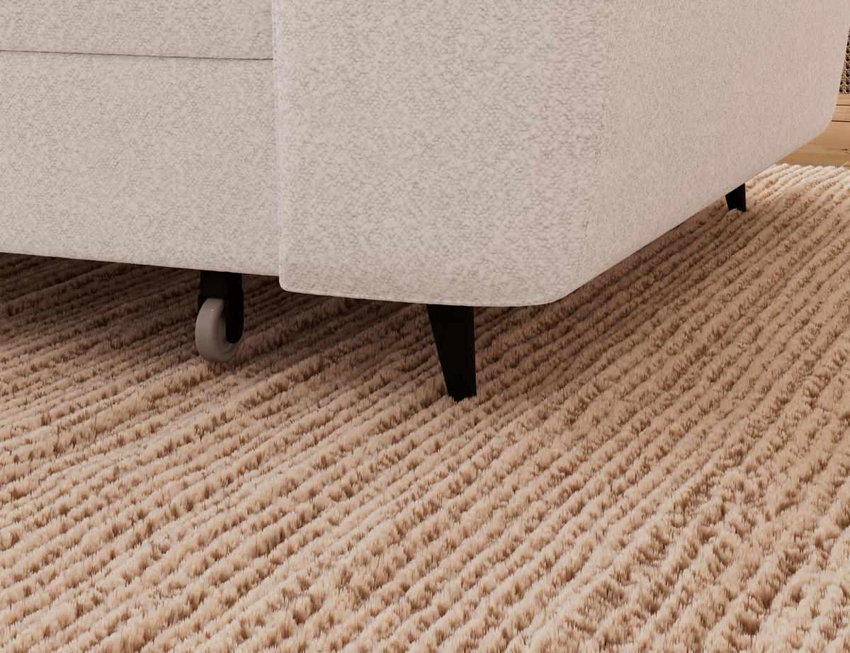 ECKSOFA Vesteria mit Schlaffunktion und Bettkasten – Modernes Design, verstellbare Kopfstützen und hoher Sitzkomfort - Weiß, Kunststoff (279/72cm) - Wohnideebilder