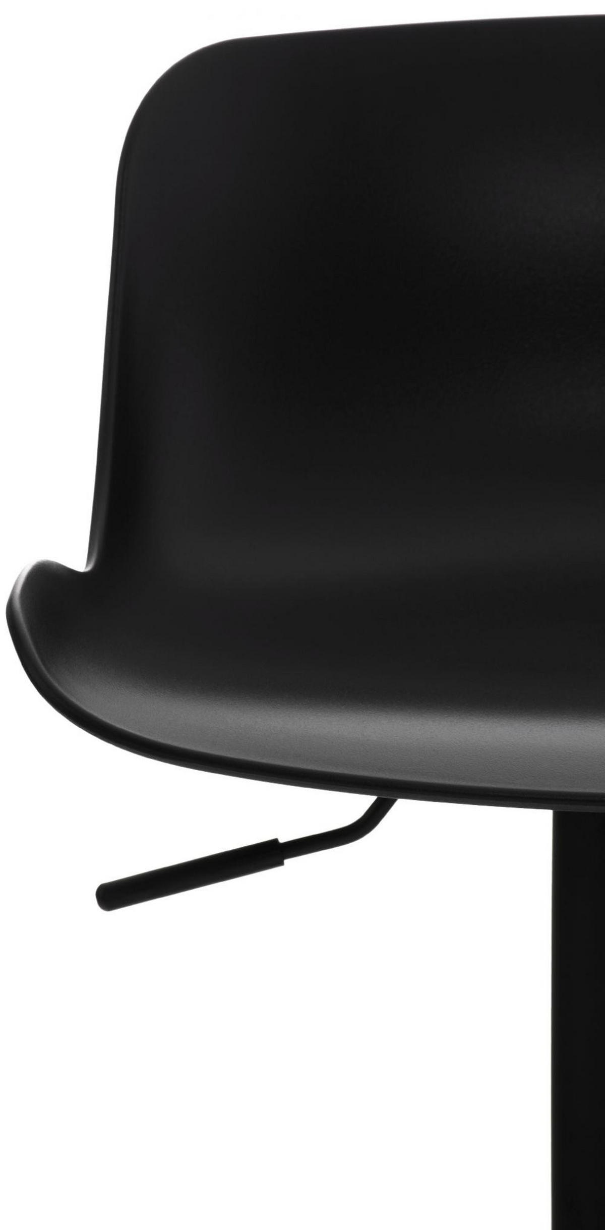 BARHOCKER Kunststoff schwarz - Schwarz, Kunststoff/Metall (44/81/44cm) - CLP