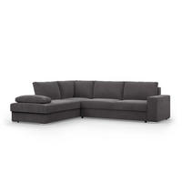 ECKSOFA MIT SCHLAFFUNKTION VELANO Dunkelgrau - Dunkelgrau, Textil (231/287cm) - Mebligo