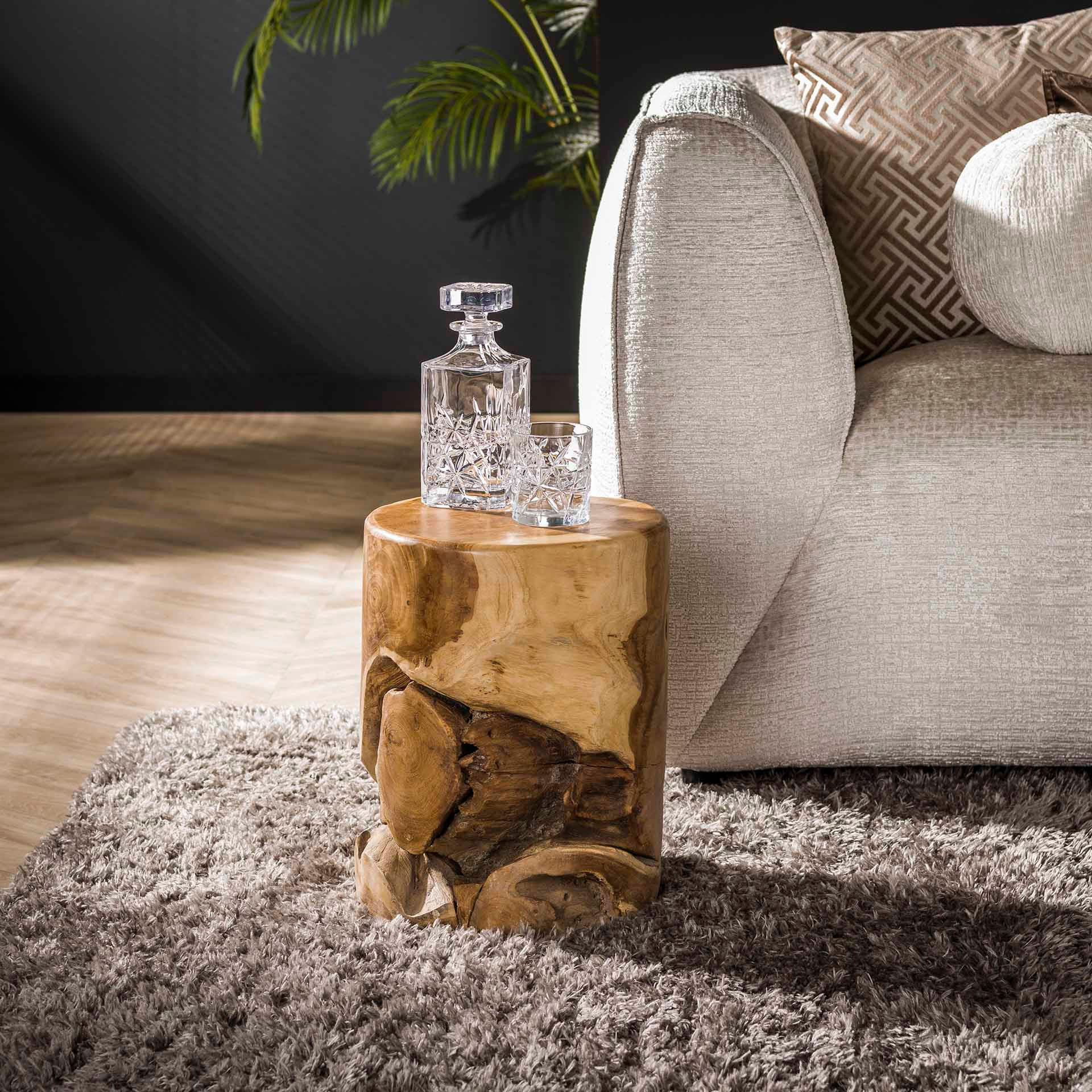 BEISTELLTISCH Line Braun 30/30/40 cm - Braun, Holz (30/30/40cm) - Hoyz Collection