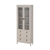 VITRINENSCHRANK, Madrid, Kaschmir, Holzwerkstoff, 78 x 33 x 199 cm - Kaschmir, Holzwerkstoff (78/199/33cm) - ebuy24