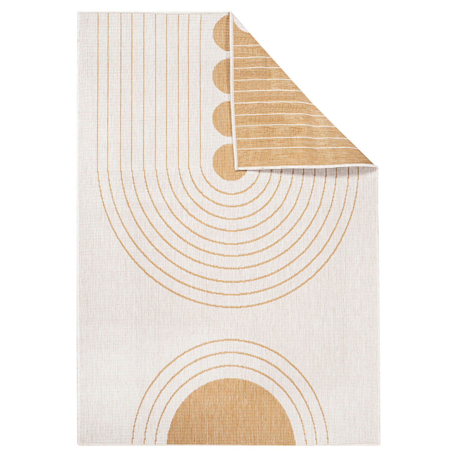 OUTDOOR-TEPPICH DuoRug 5739 Ockergelb 200x290 cm - Gelb, Textil (200/290cm) - carpet city