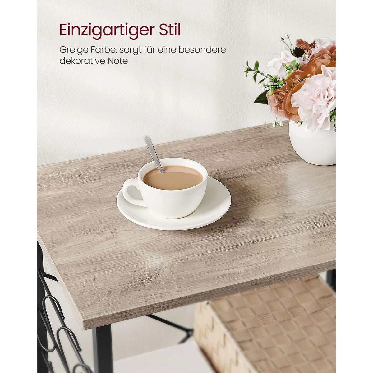 KÜCHENREGAL LISBON - Schwarz, Holzwerkstoff (60/89/40cm) - Hansiro