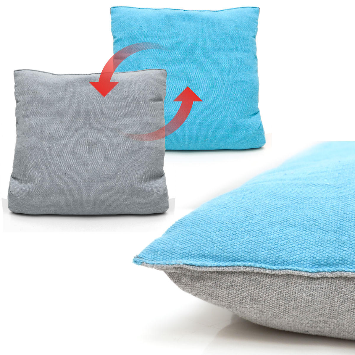 BALKON-HÄNGESESSEL bis 120kg, 130/95cm, Blau - Blau, Textil (95/130/130cm) - Amanka