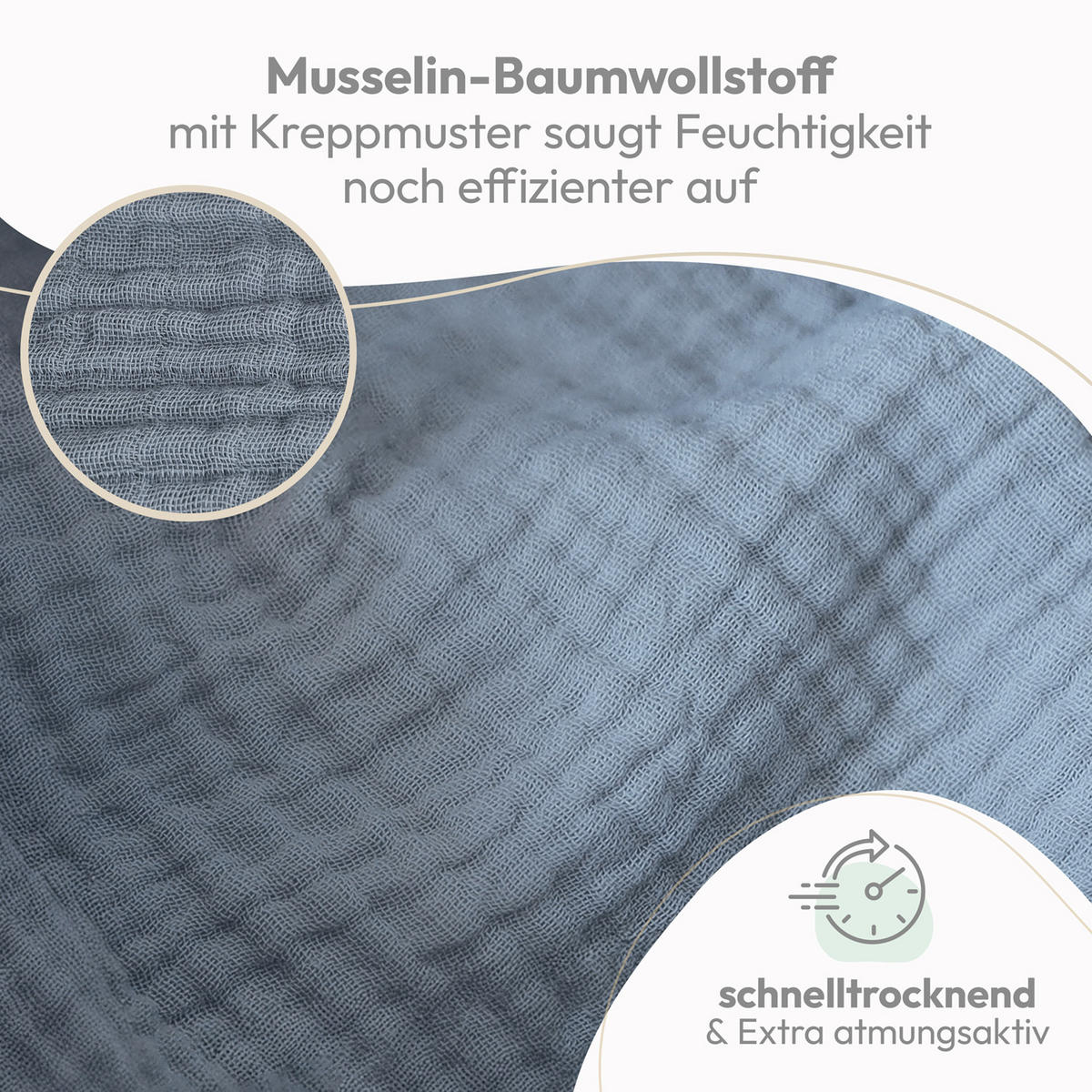 SPUCKTÜCHER 70/70 cm, 100% Baumwolle für Babys, Hellblau, 10er-Set - Hellblau, Textil (70/70cm) - Laleni