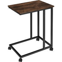 BEISTELLTISCH Luton,48 x 35 x 70 cm,Industrial Holz dunkel, rustikal - Rostfarben, Holz (48/35/70cm) - tectake