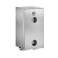 WC-PAPIERHALTER für 2 Rollen Edelstahl 1.4301 sat. - Chromfarben, Metall (14/13/30cm) - Delabie