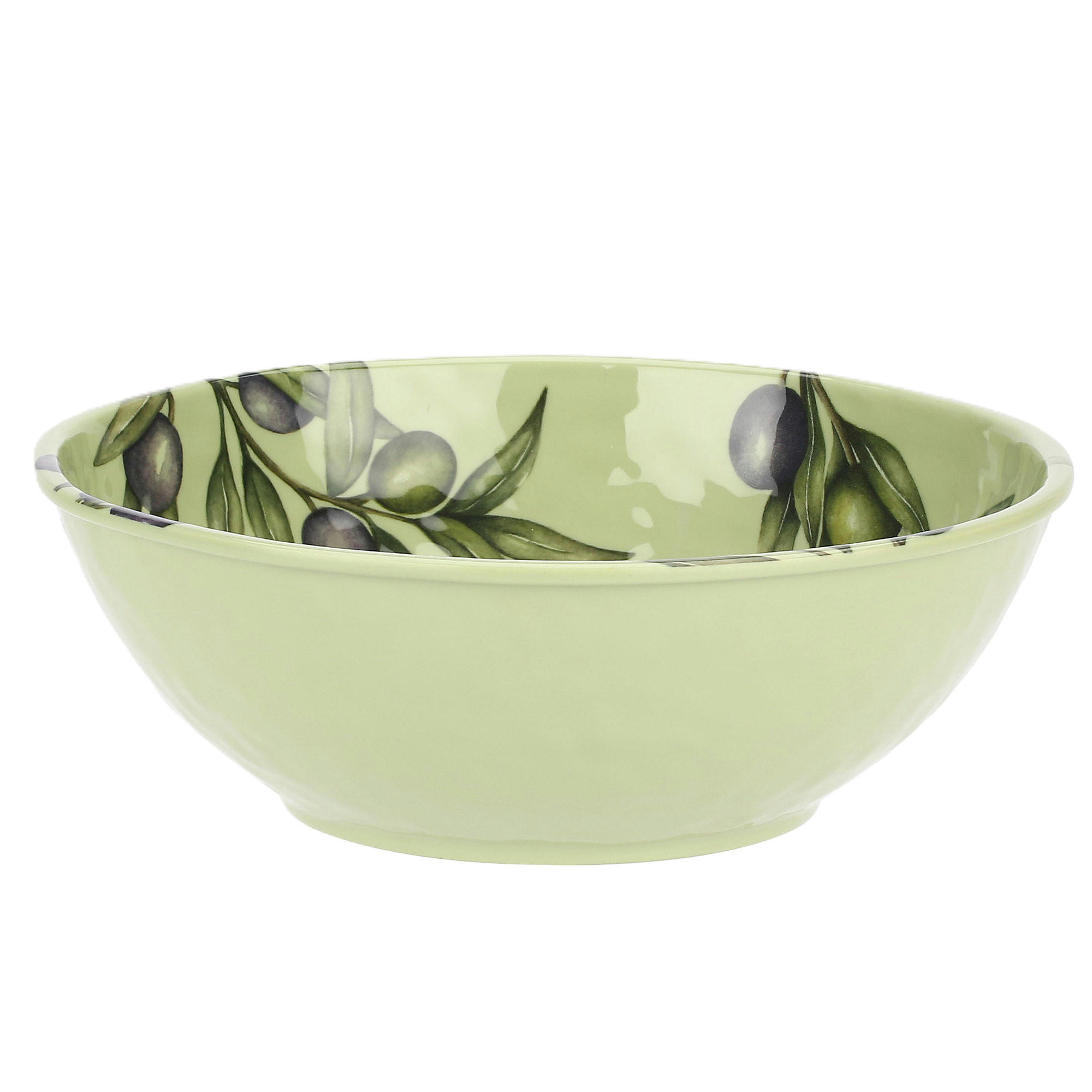 RÜHRSCHÜSSEL / Salatschüssel Ø 28 cm Olive - Multicolor, Kunststoff (28cm) - Rose & Tulipani