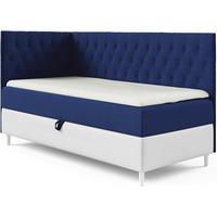 KINDERBETT FLIPPO 3 - Dunkelblau/Weiß, Holzwerkstoff (96/208cm) - Meblini