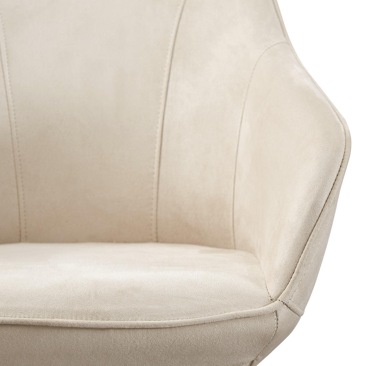 ARMLEHNSTUHL KATJA Grau - Grau, Textil/Metall (57/82/62cm) - B&D Home