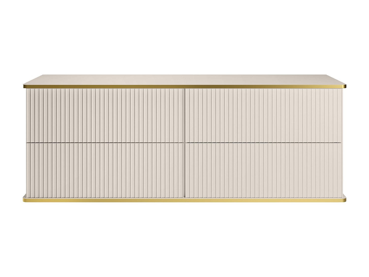 WASCHBECKENUNTERSCHRANK - 150 cm x 47 cm - holz - beige Keliza - Beige, Holz (150/54/47cm) - Vente-Unique