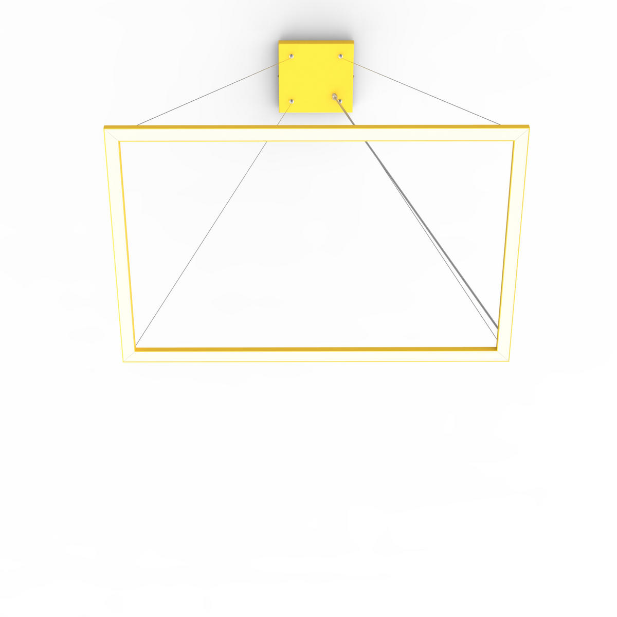 LED-HÄNGELEUCHTE - Gelb, Metall (60/90/100cm) - Lumicom