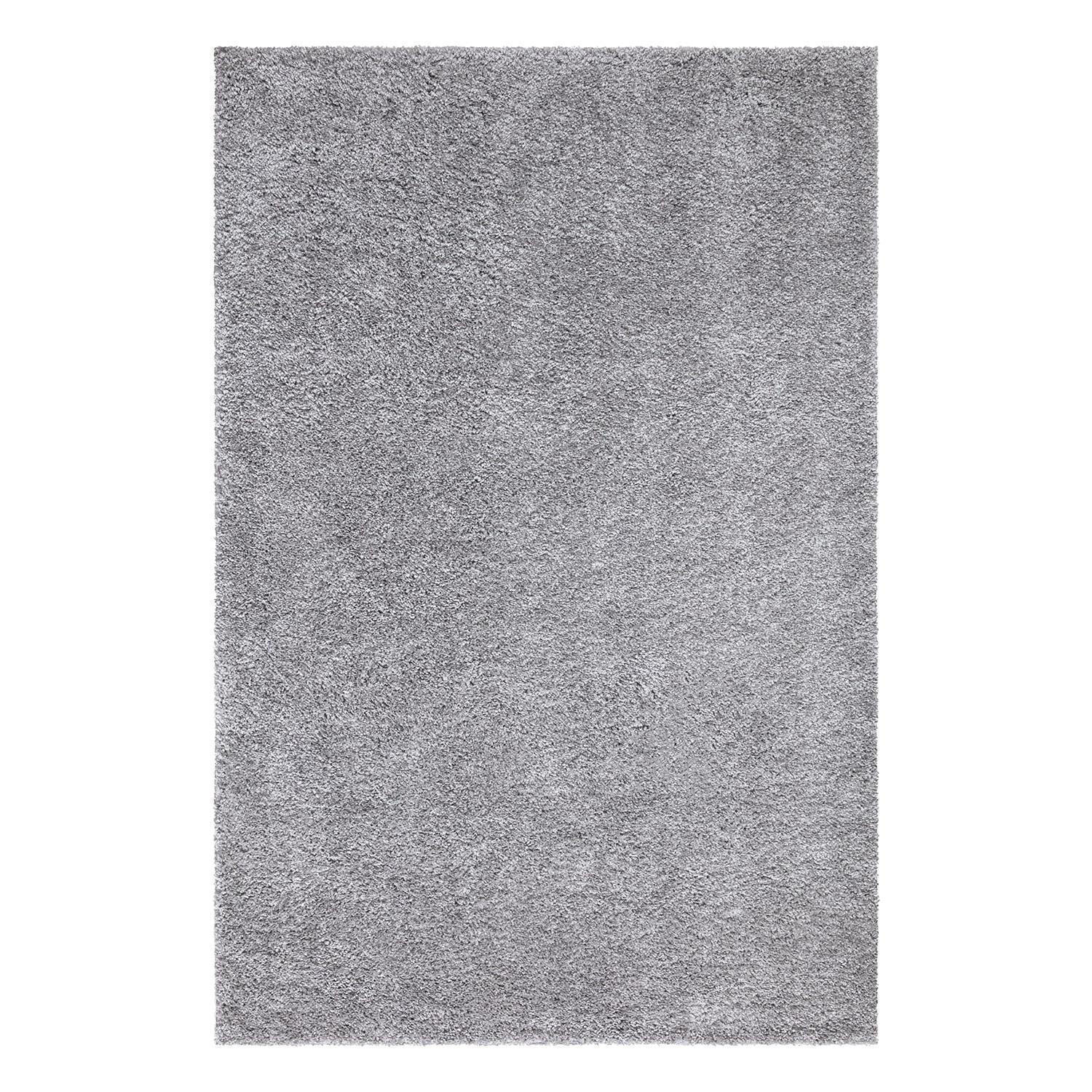 HOCHFLOR-TEPPICH City Shaggy 500 Grau 150x150 cm - Grau, Textil (150/150cm) - carpet city