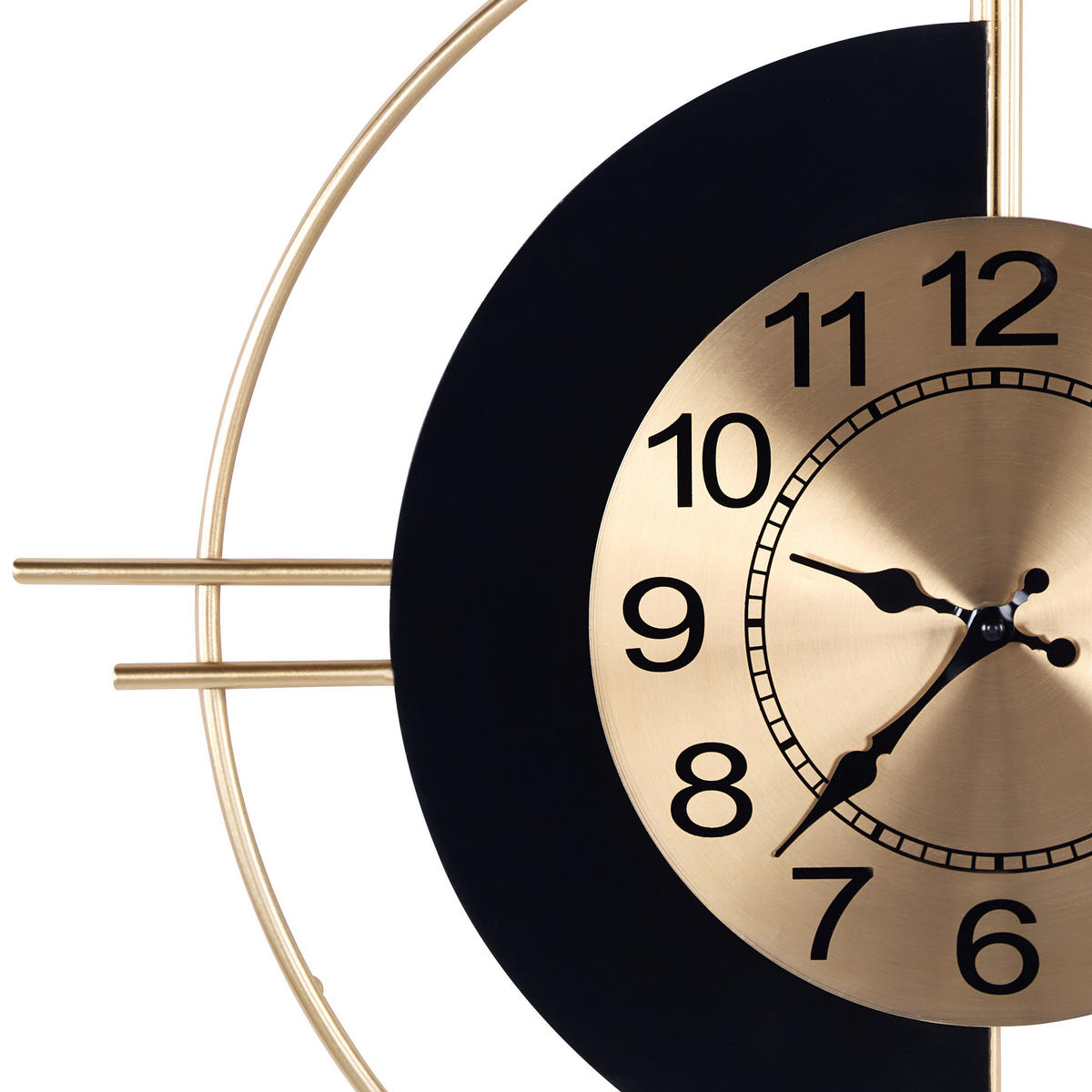 WANDUHR Metall gold/schwarz Allogny - Goldfarben, Metall (59/67/1cm) - Beliani
