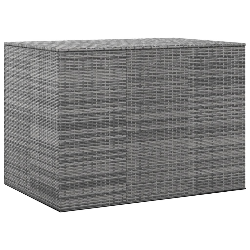 GARTEN-KISSENBOX PE Rattan 145x100x103 cm Grau - Grau, Kunststoff (145/103/100cm) - furnicato
