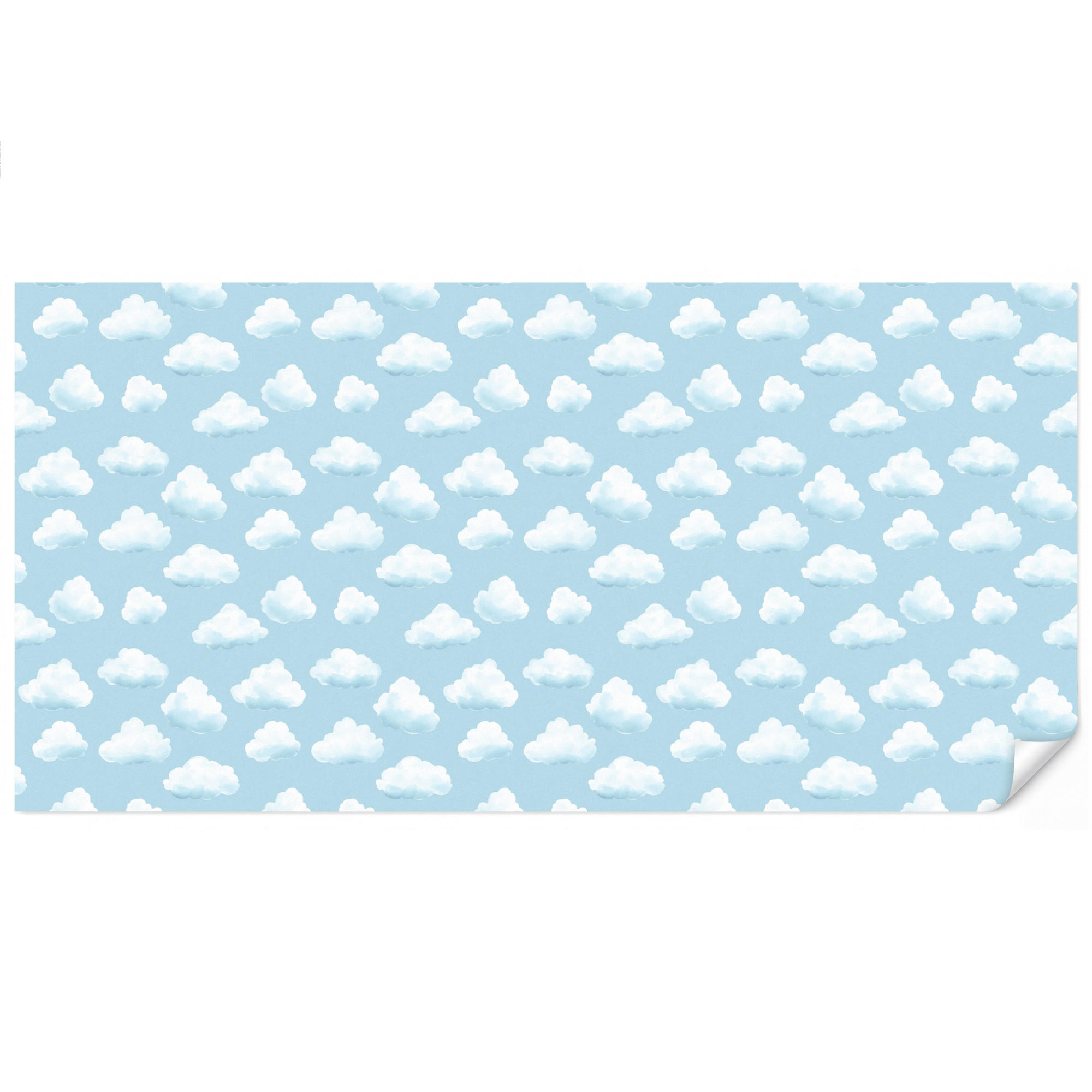 OnlyWow Kindertapete Hellblau 400x200 cm