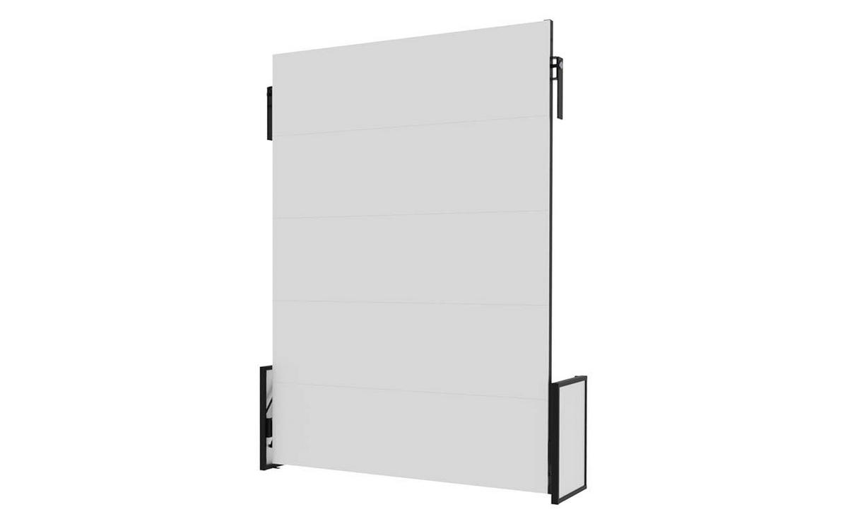 SCHRANKBETT Morphy Studio Modulares SizeFlex- und TypeFlex-System - 140x200, Vertikal - Schwarz, Metall (140/200cm) - WallBedKing