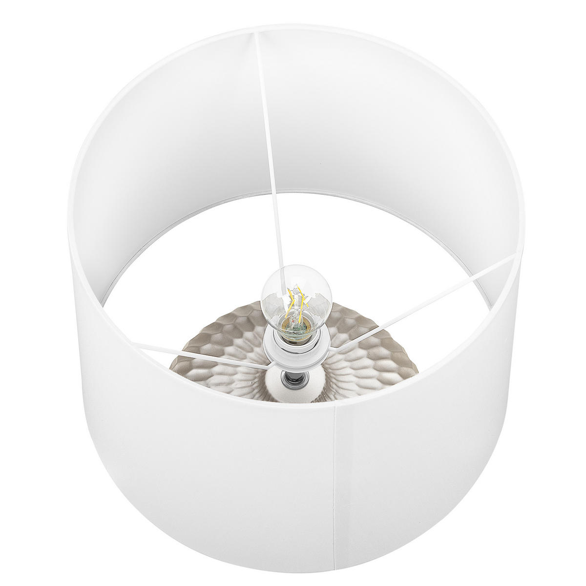 TISCHLAMPE Pirita 38/38/51 cm - Goldfarben, Keramik (38/38/51cm) - Beliani