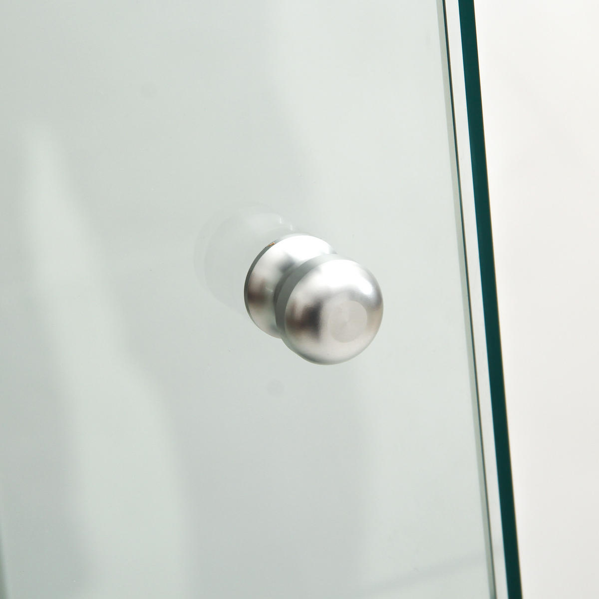 GLASVITRINE mit 4 Einlegeböden, Einzeltür, LED-Beleuchtung und Sicherheitsschloss, weiß - Weiß, Metall (36.5/164/42.5cm) - BRILVERDE