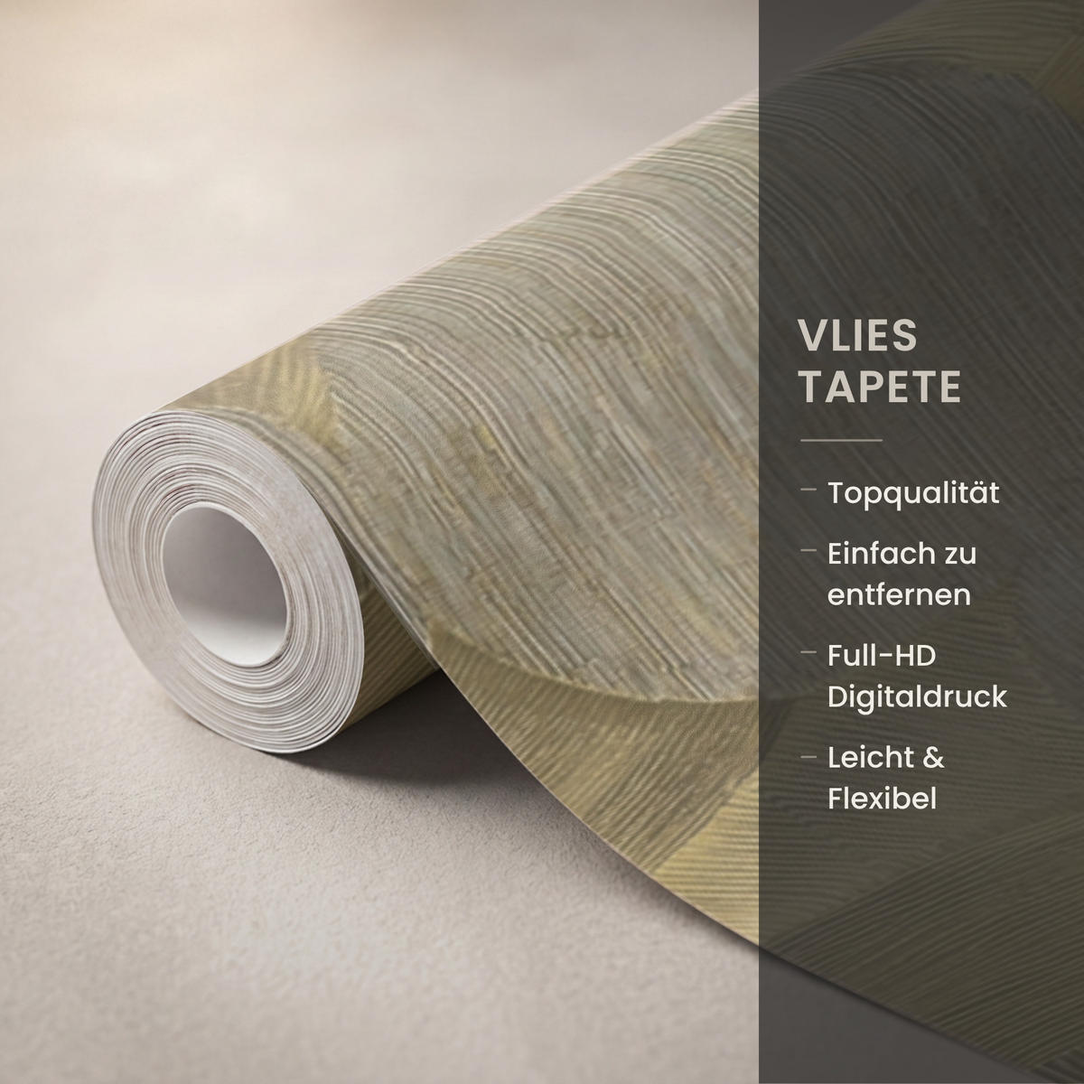TAPETE - Modern - Geometrisch - Gold - 300x240 cm - Goldfarben, Papier (300/240cm) - OnlyWow