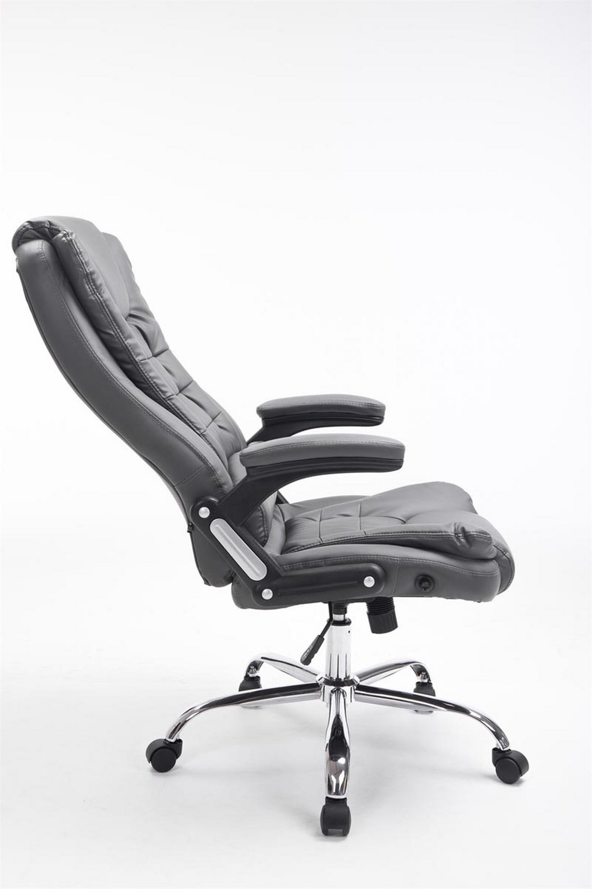 BÜROSTUHL Toronto, Kunstleder Grau - Grau, Textil/Metall (69/123/78cm) - TPFLiving