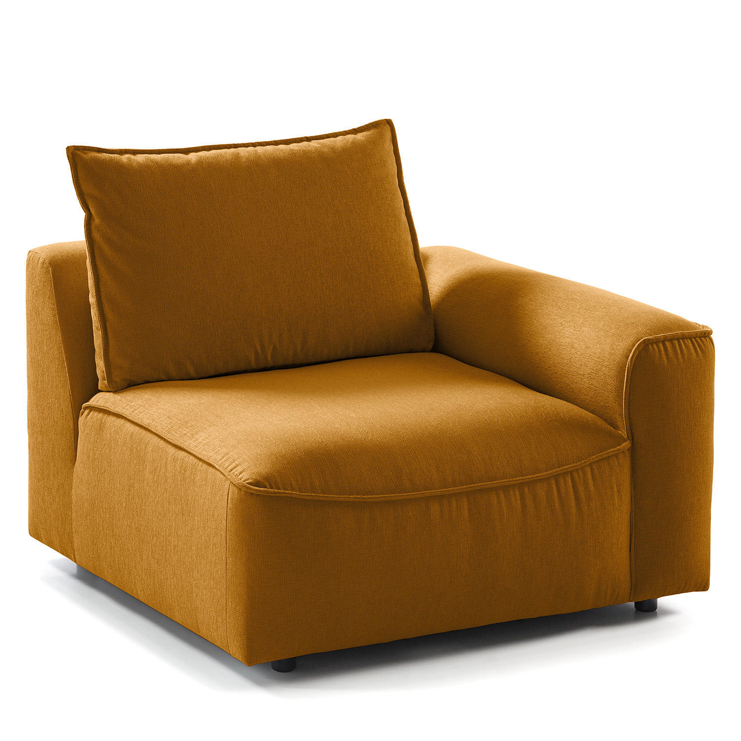 MODULSESSEL - Orange, Holz/Textil (104/82/99cm) - home24