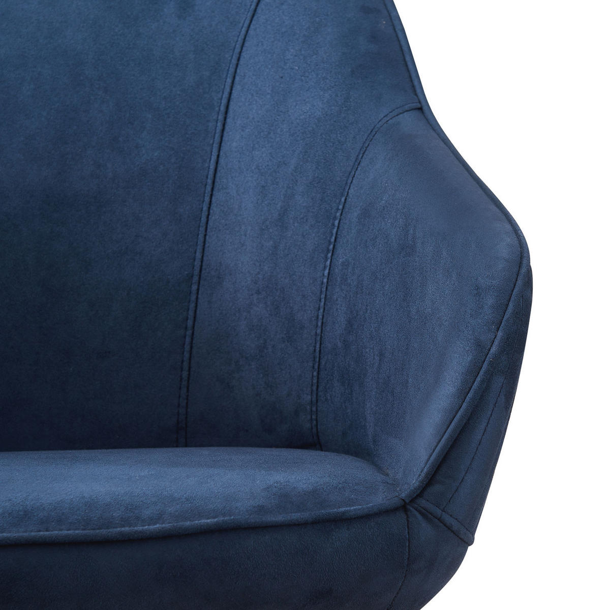 ARMLEHNSTUHL KATJA Blau - Blau, Textil/Metall (57/82/62cm) - B&D Home