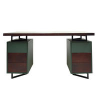 EICHENHOLZSCHREIBTISCH mit Containern für das Arbeitsbüro oder die Kanzlei NORD - Eichefarben, Holz (60/140/75cm) - Rawood Furniture